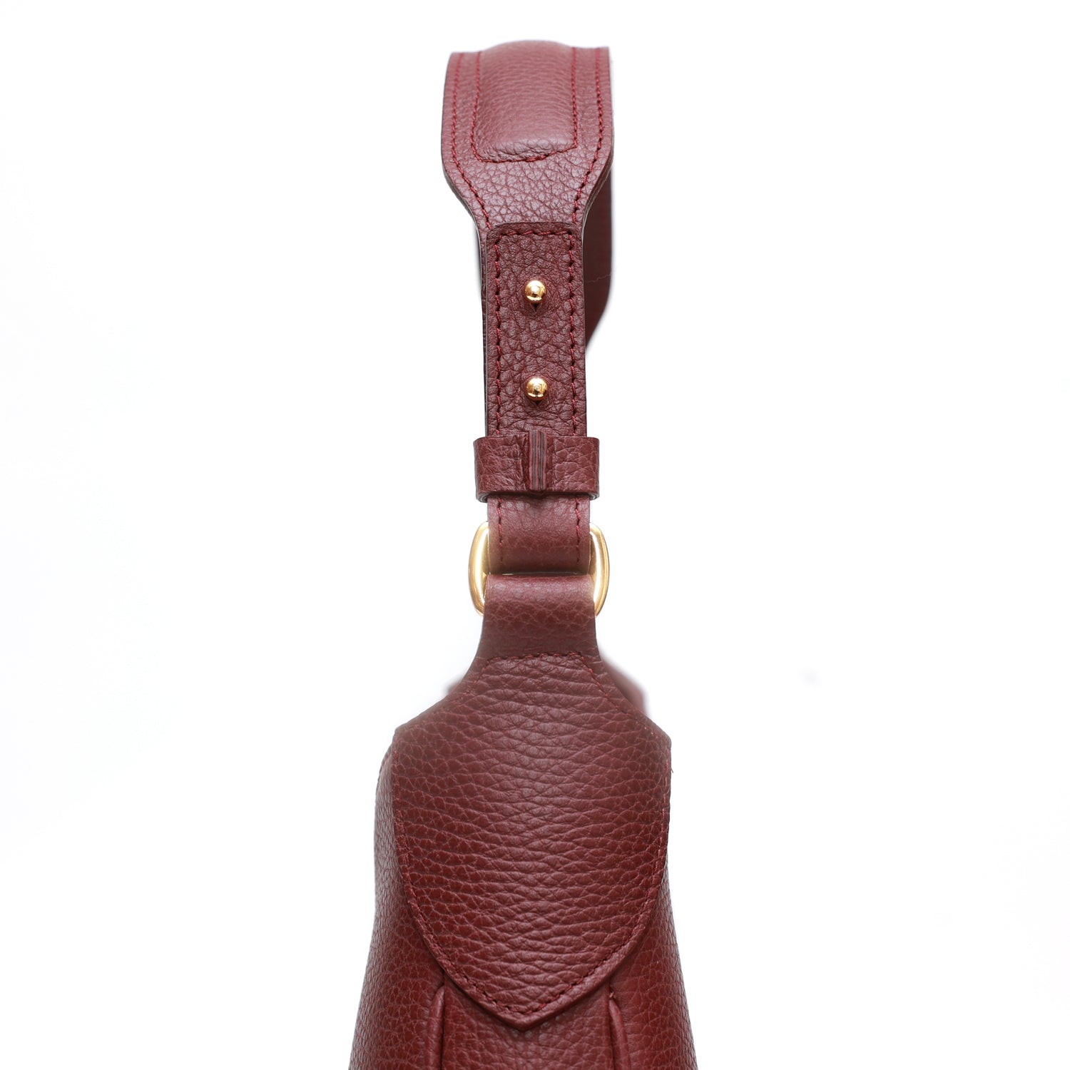 Mini Cloe, borsa da spalla in morbida pelle martellata mosto, design a sacca con accessori metallici color oro,firmata Pianigiani Bags