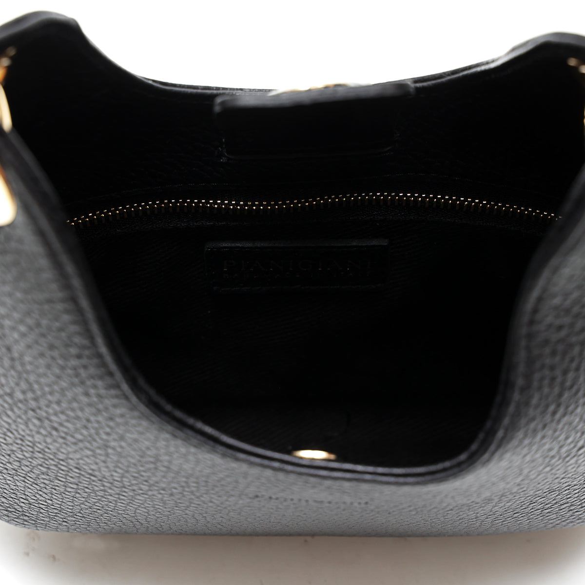 Lou bag-black leather-handmade in Italy – PIANIGIANI