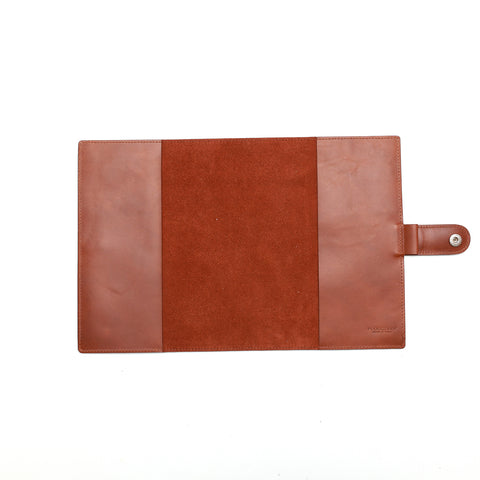 Agenda grande in pelle marrone