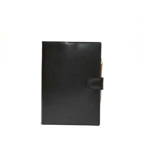 Agenda grande in pelle nera