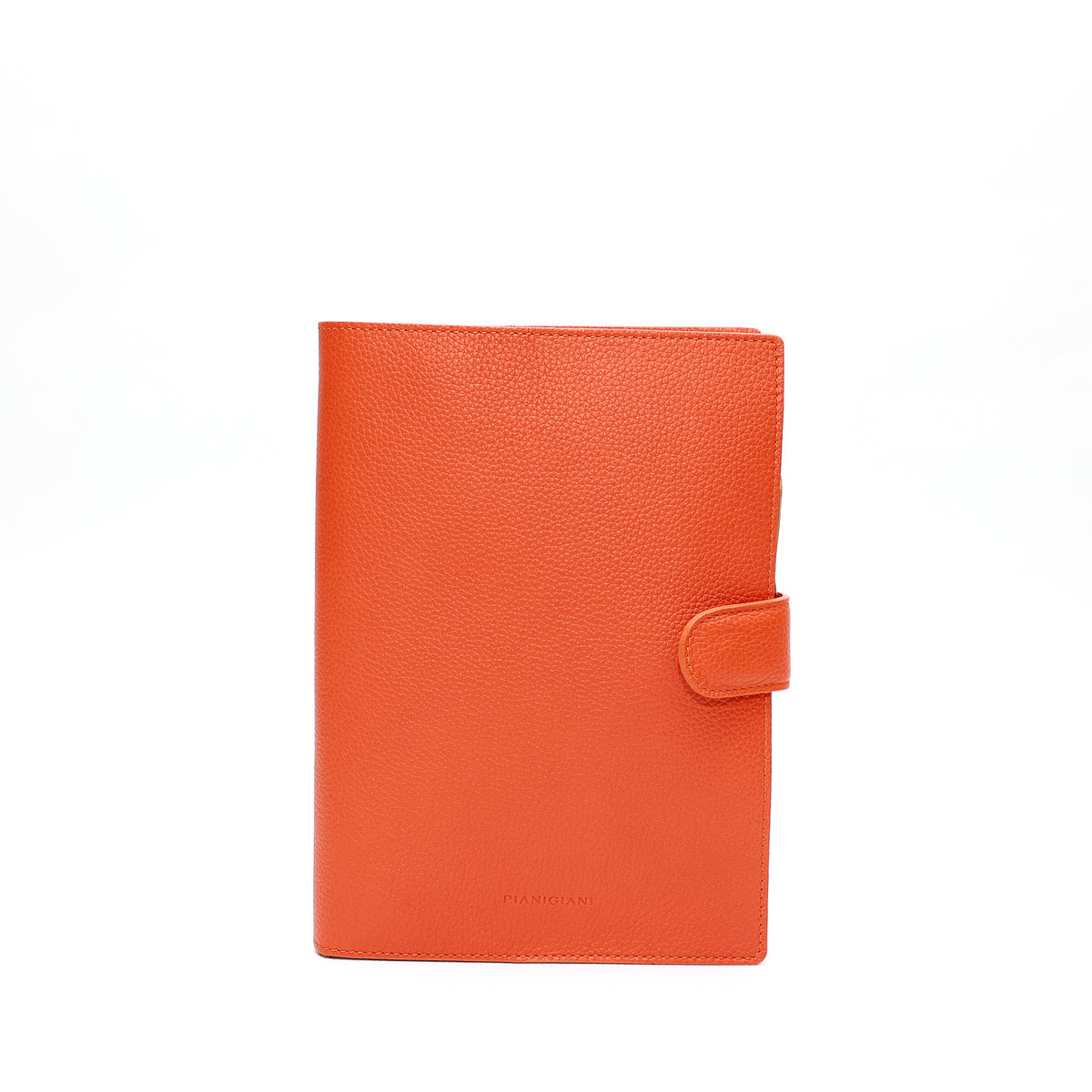 Agenda grande in pelle arancio