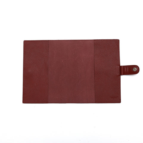 Agenda grande in pelle mosto