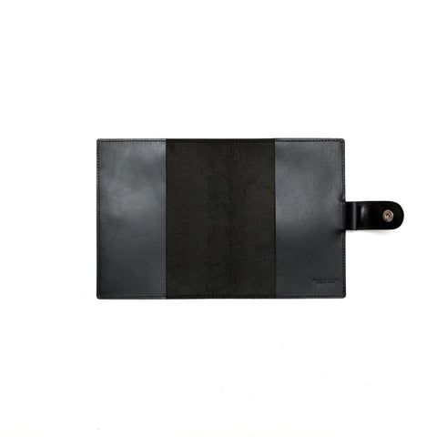 Agenda media in pelle nera