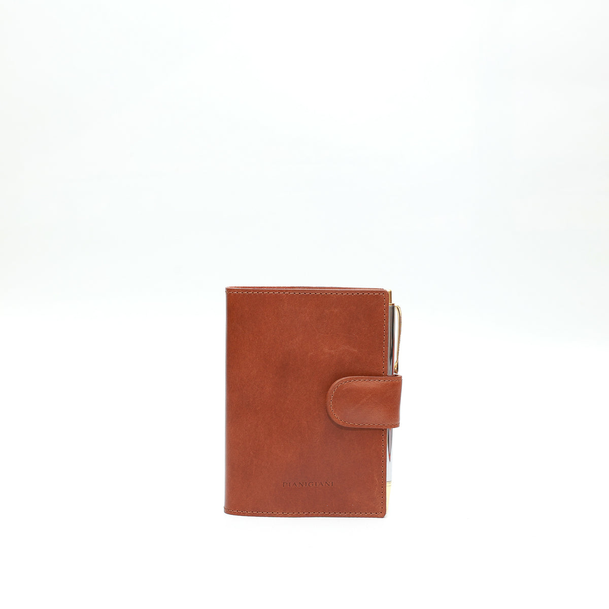 Agenda piccola in pelle marrone