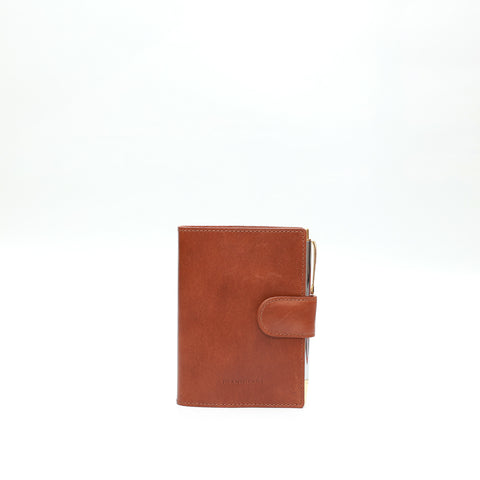 Agenda piccola in pelle marrone