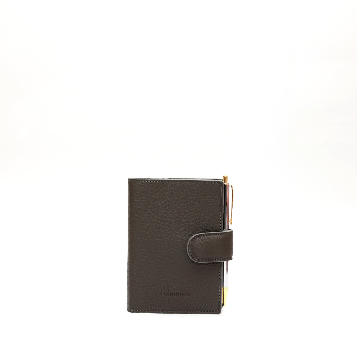 Agenda piccola in pelle grigia