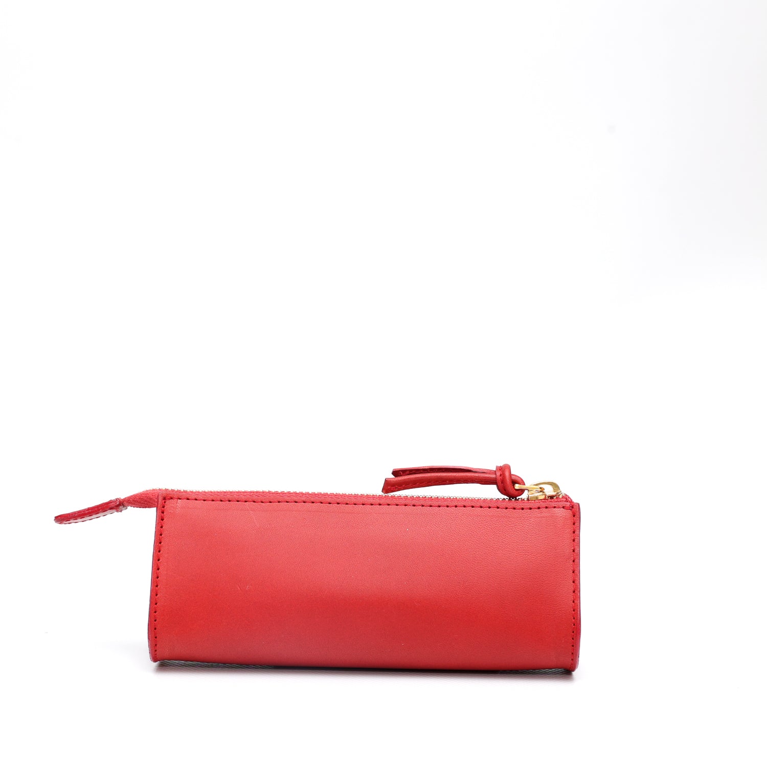 Beauty in pelle liscia rossa,prodotta da Pianigiani Bags.