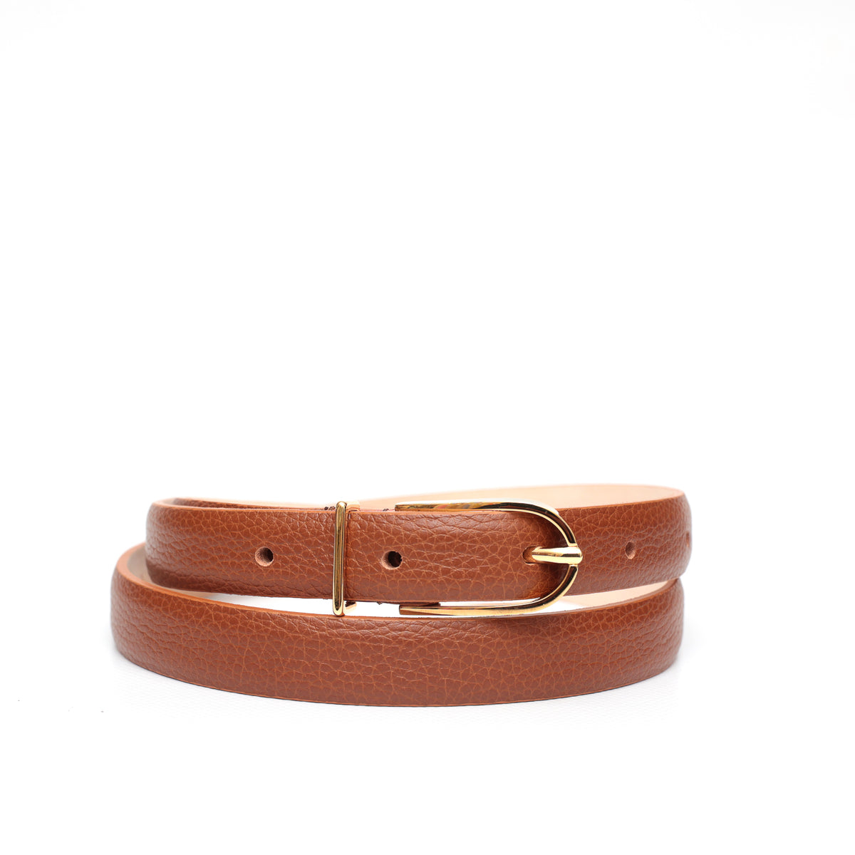Cintura in pelle martellata marrone prodotta da Pianigiani bags