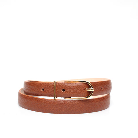 Cintura in pelle martellata marrone prodotta da Pianigiani bags