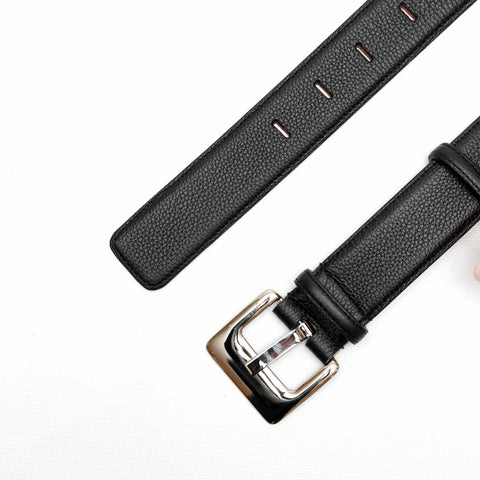 Patrizia Pepe Cintura In Pelle Nera Fibbia Argento - Foto 8