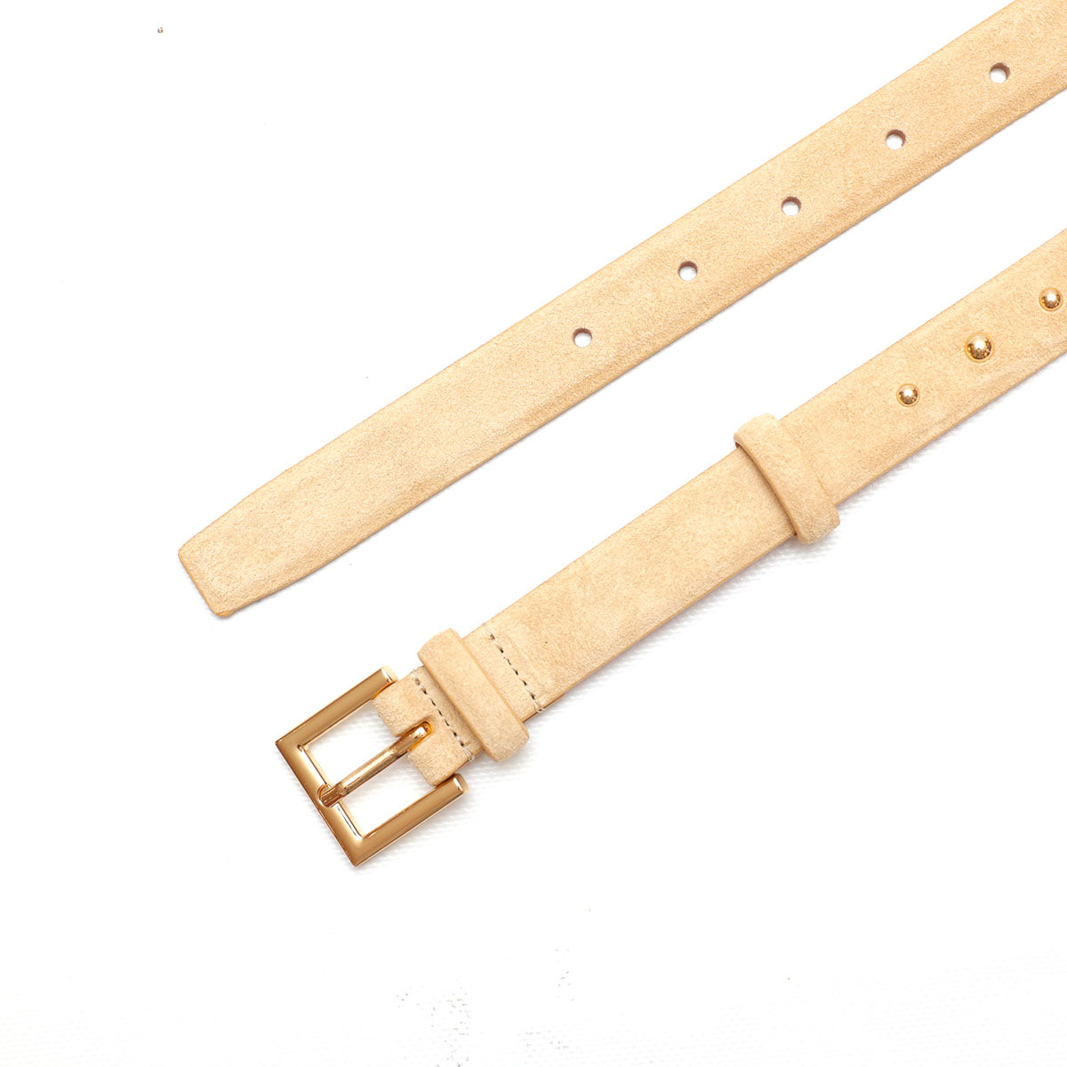 Cintura in pelle scamosciata - Oro Cintura in pelle scamosciata - Oro