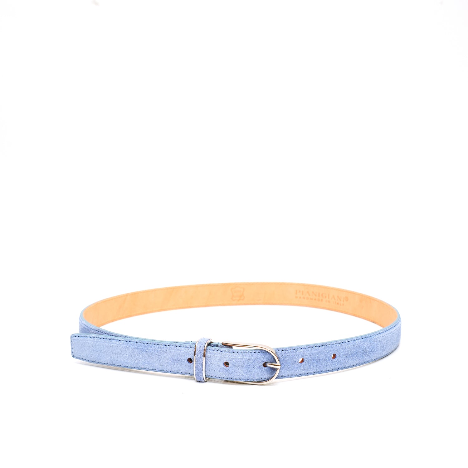 Cintura da donna in pelle scamosciata color lavanda
