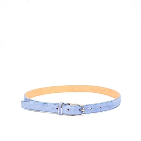 Cintura da donna in pelle scamosciata color lavanda