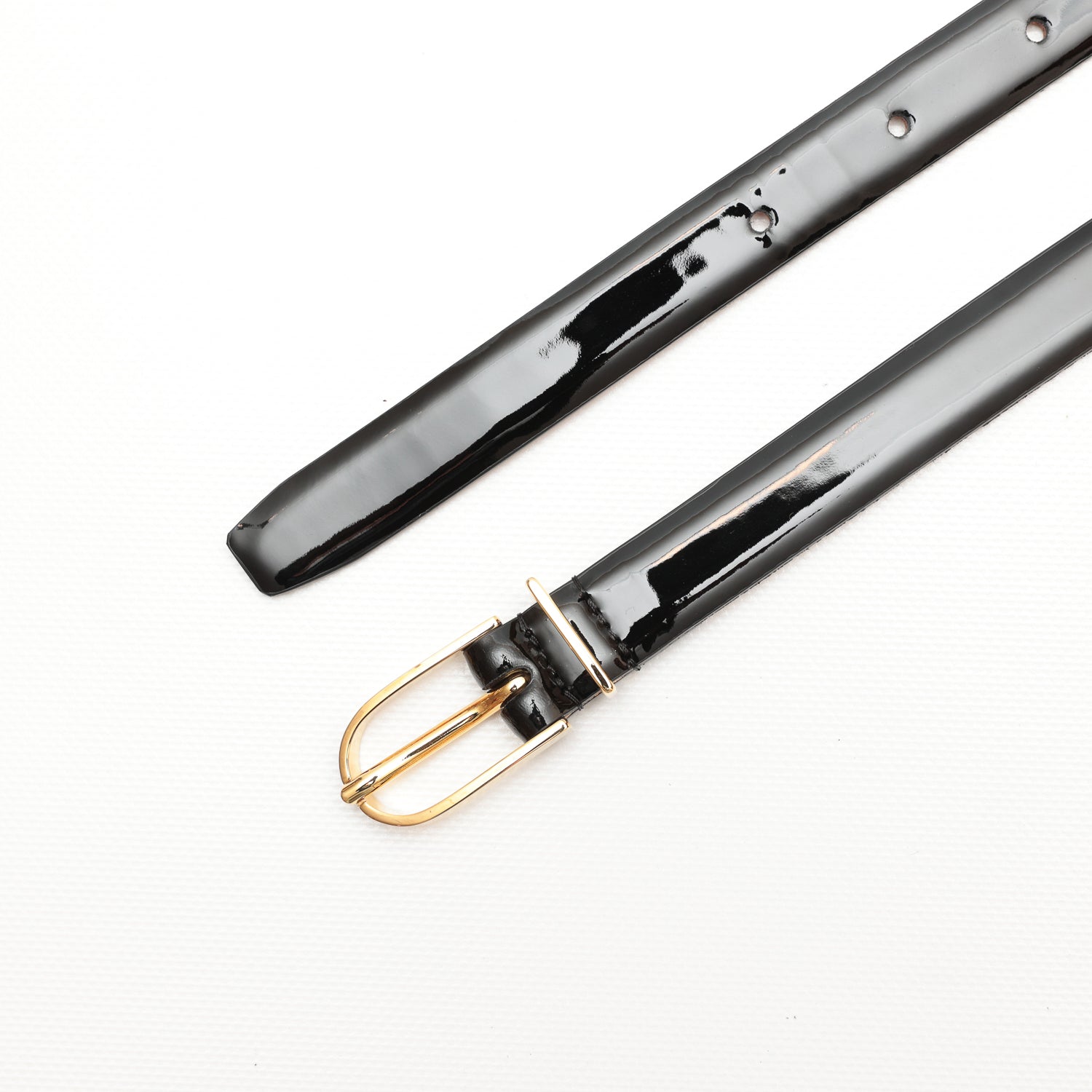 Cintura in vernice nera prodotta da Pianigiani bags