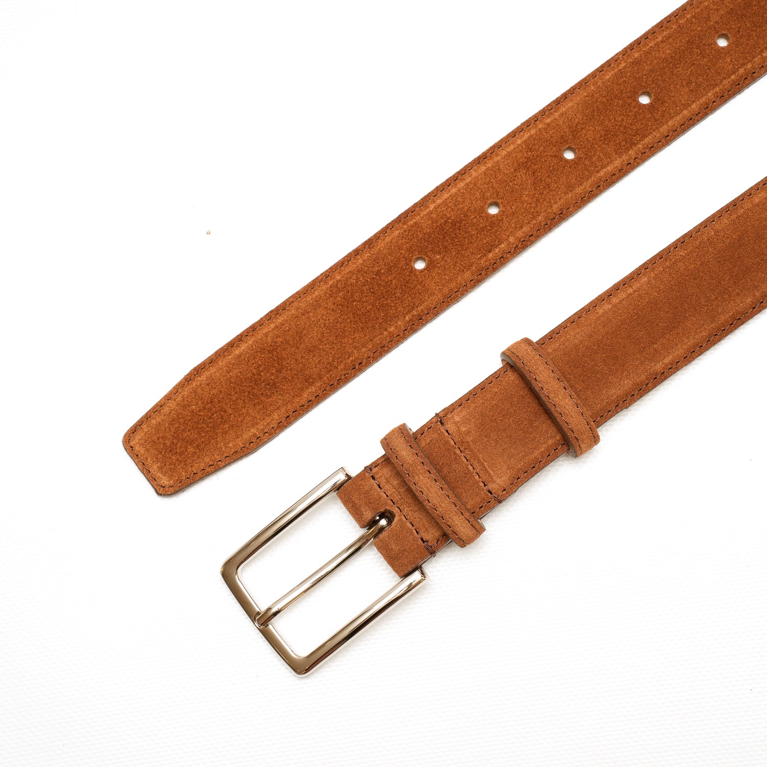 Cintura uomo in pelle scamosciata marrone, prodotta da Pianigiani bags
