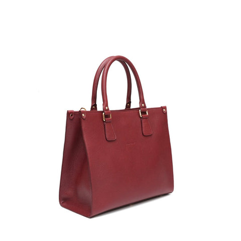 Lady bag S, borsa da donna a mano con tracolla in pelle martellata mosto, realizzata da Pianigiani Bags.