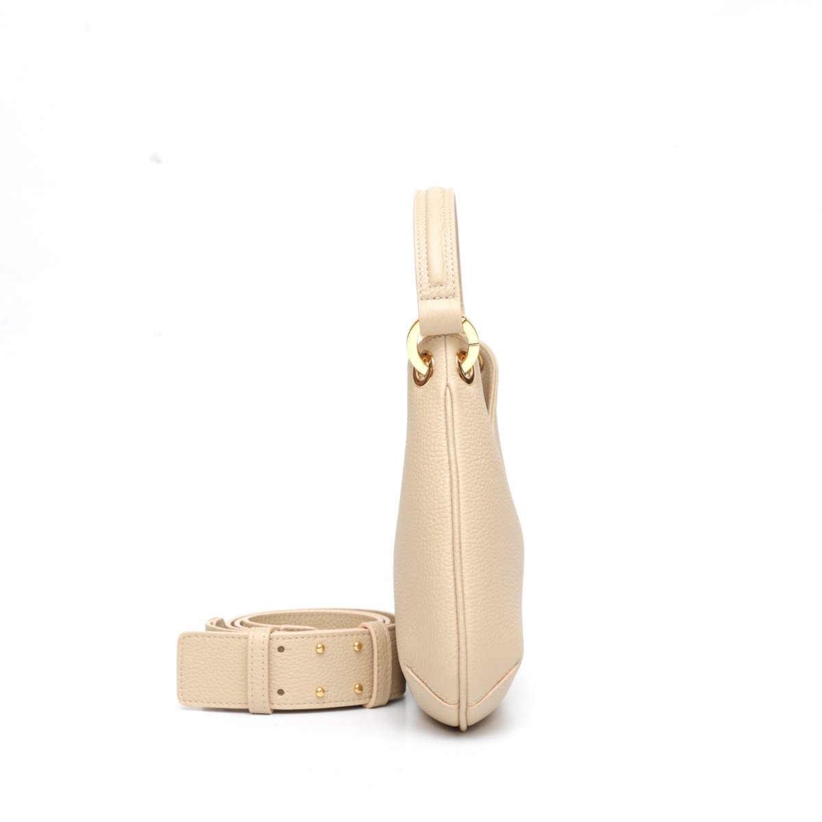 Tracolla Rosa Lou Borse Mini Lou Borsa In Pelle Beige Eleganza