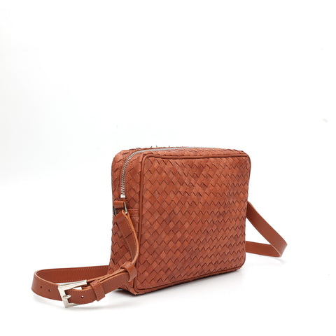 Miss large in brown leather