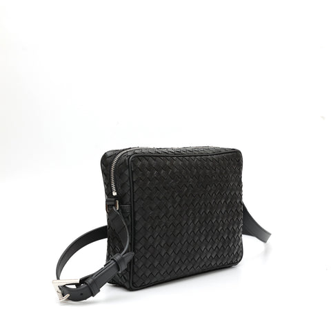 Miss large in black leather