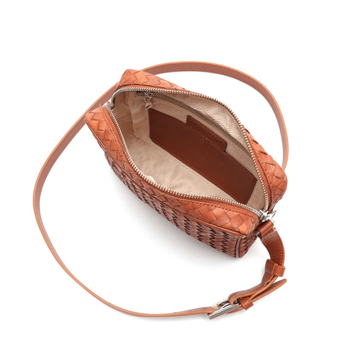 Miss small in brown leather