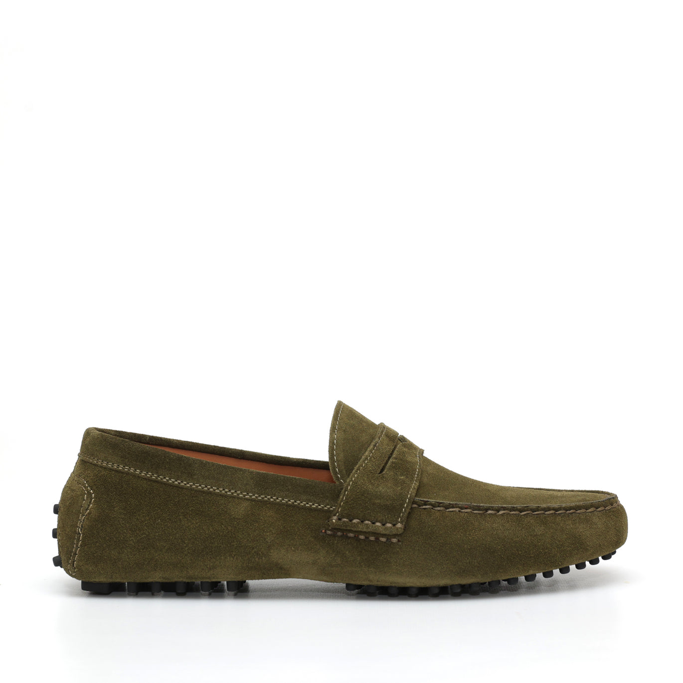 Ciabatte Moschino Uomo Mocassini In Camoscio Beige Loafers