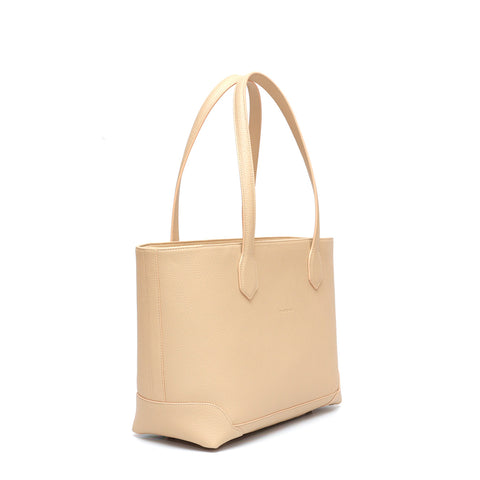 My bag piccola, borsa da donna in pelle beige, Pianigiani