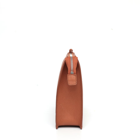 Pocket grande in pelle caramello