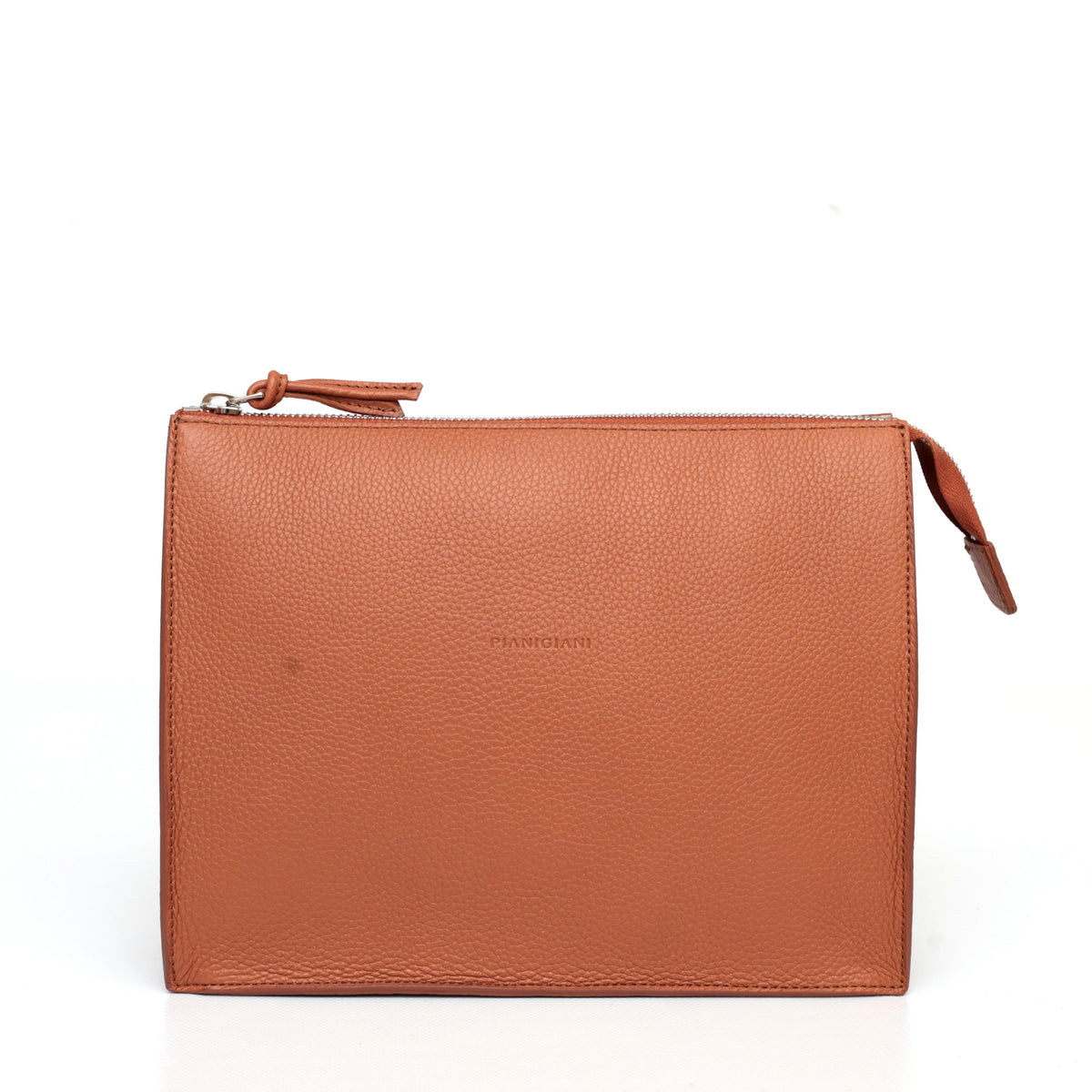 Pocket grande in pelle caramello