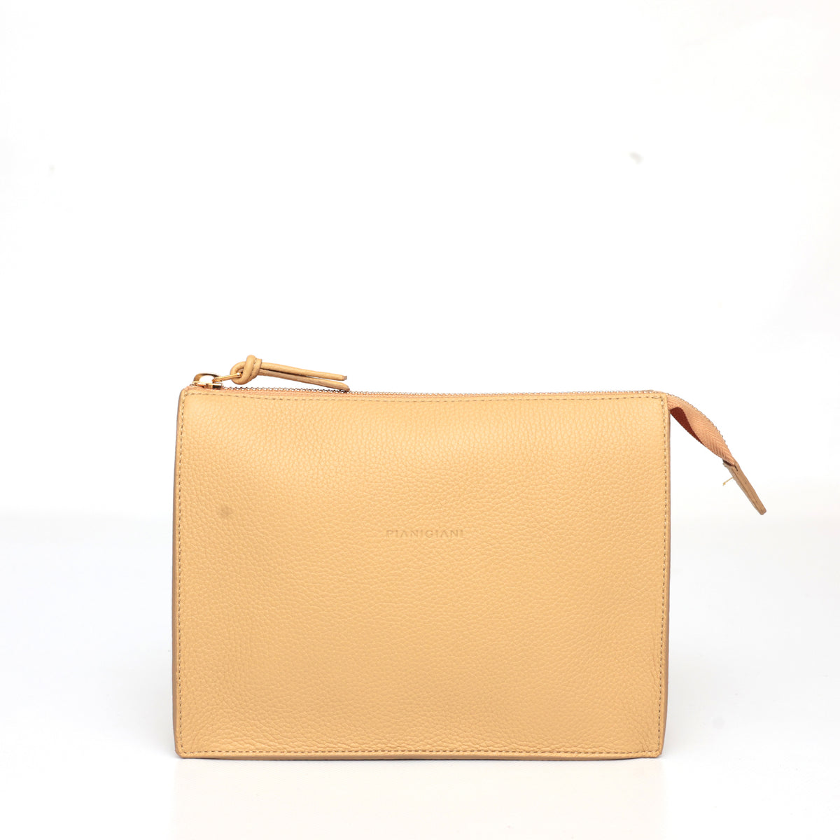 Pocket media in pelle burro