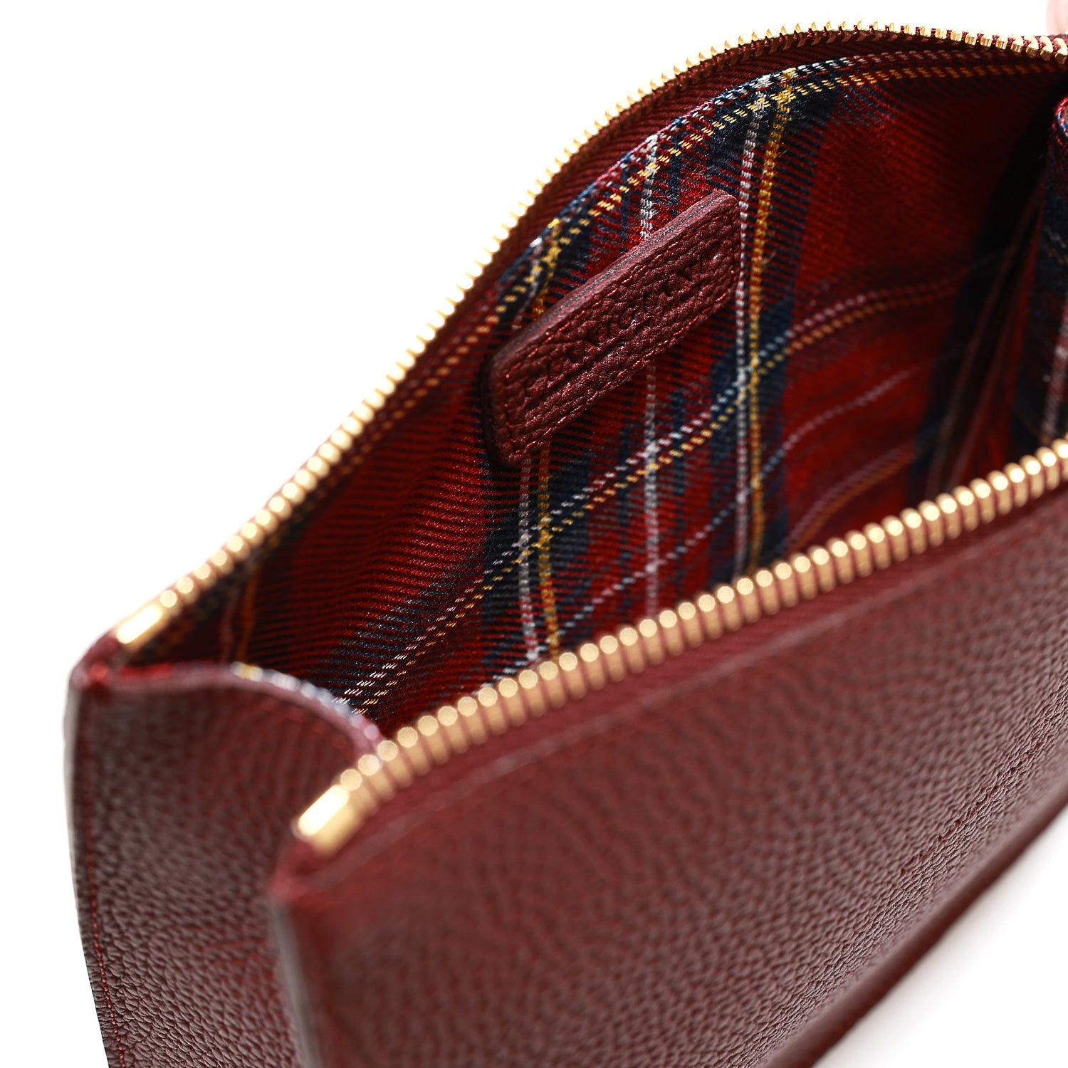 Pocket media in pelle martellata mosto pochette da viaggio e per uso quotidiano, realizzata da Pianigiani Bags.