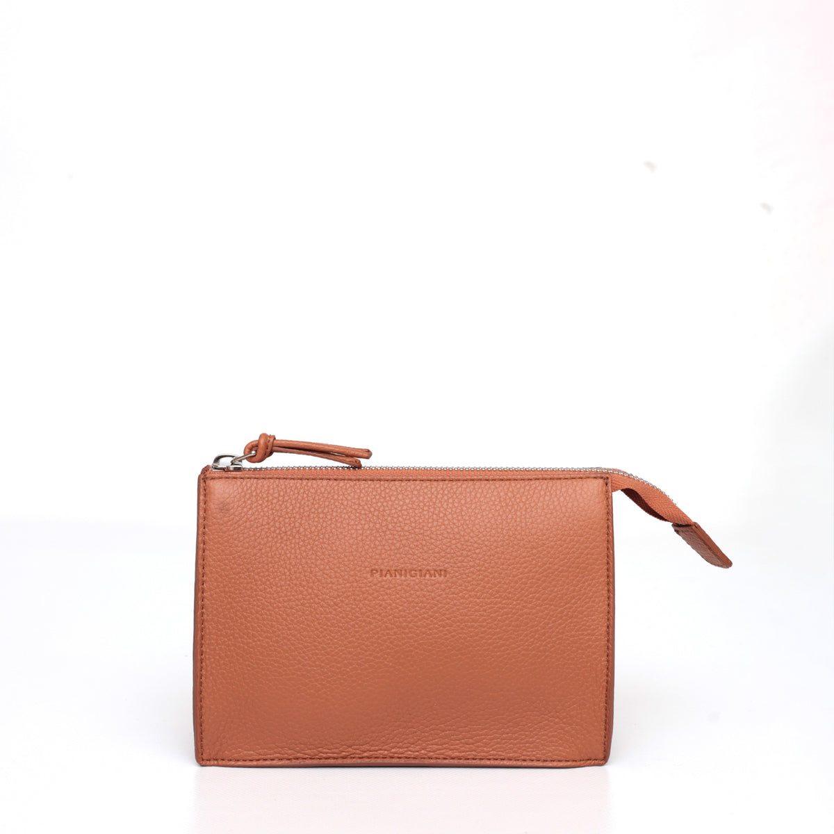 Pocket piccola in pelle caramello
