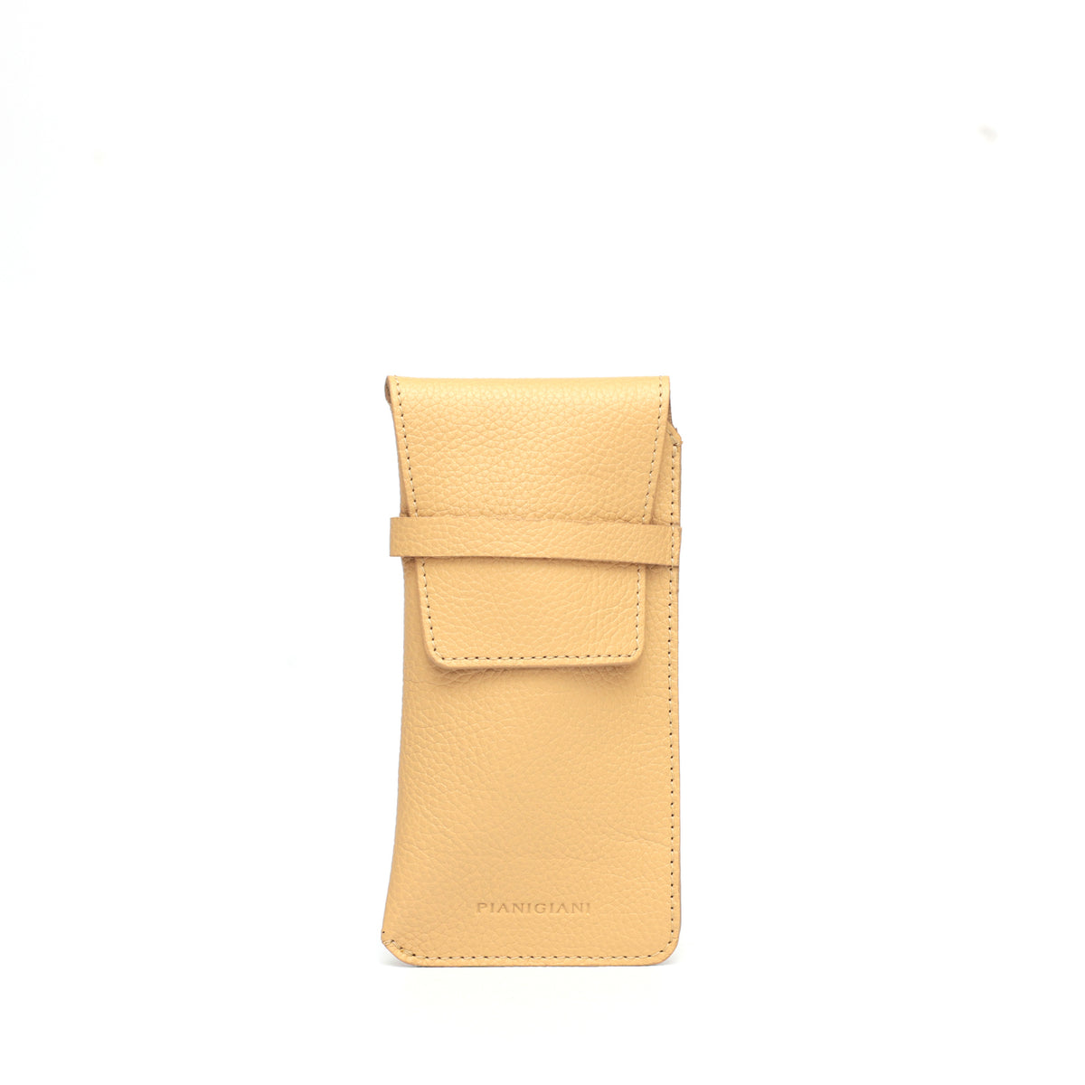 Custodia per occhiali in pelle burro