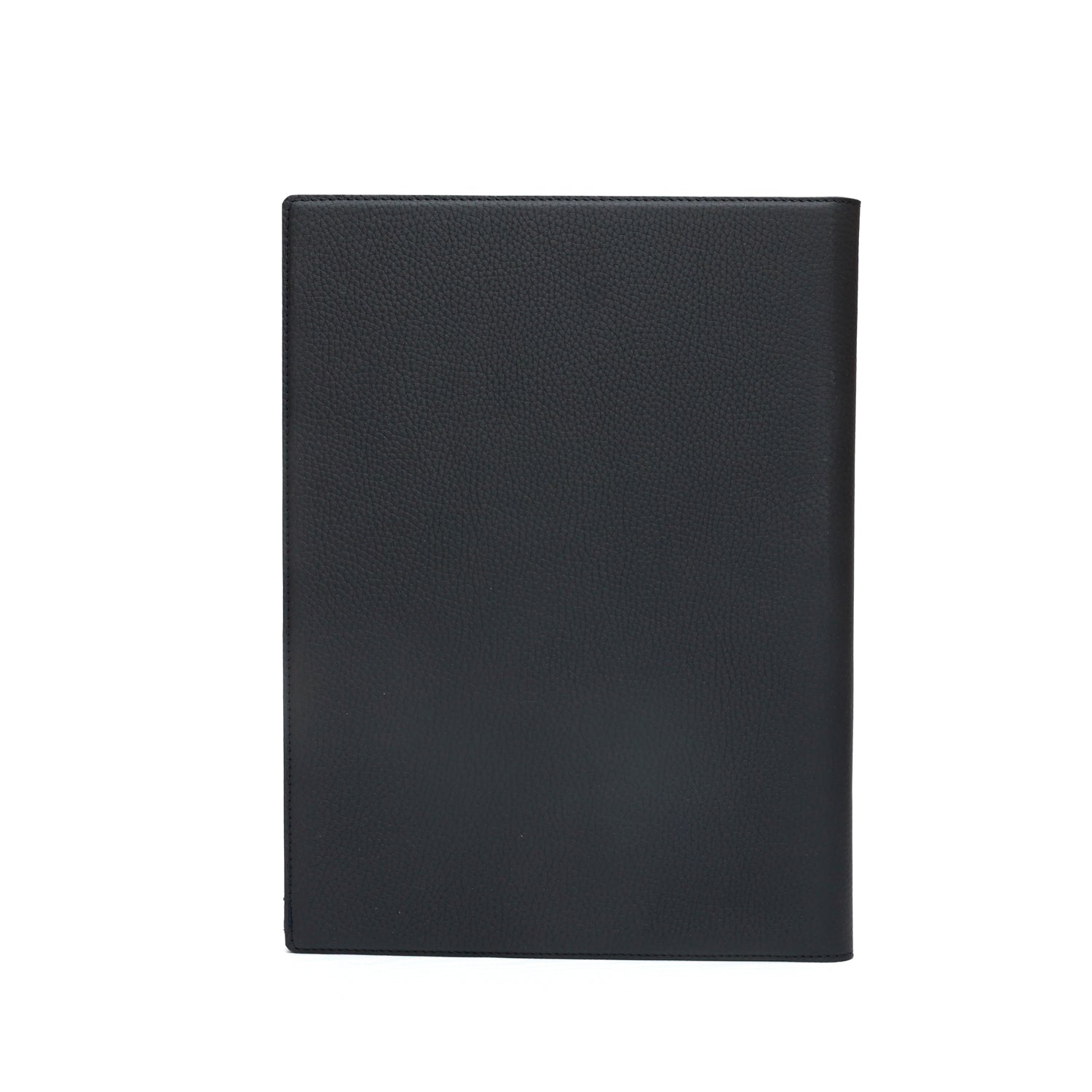 Portablocco formato A4 in pelle martellata blu. Prodotto a mano da Pianigiani bags