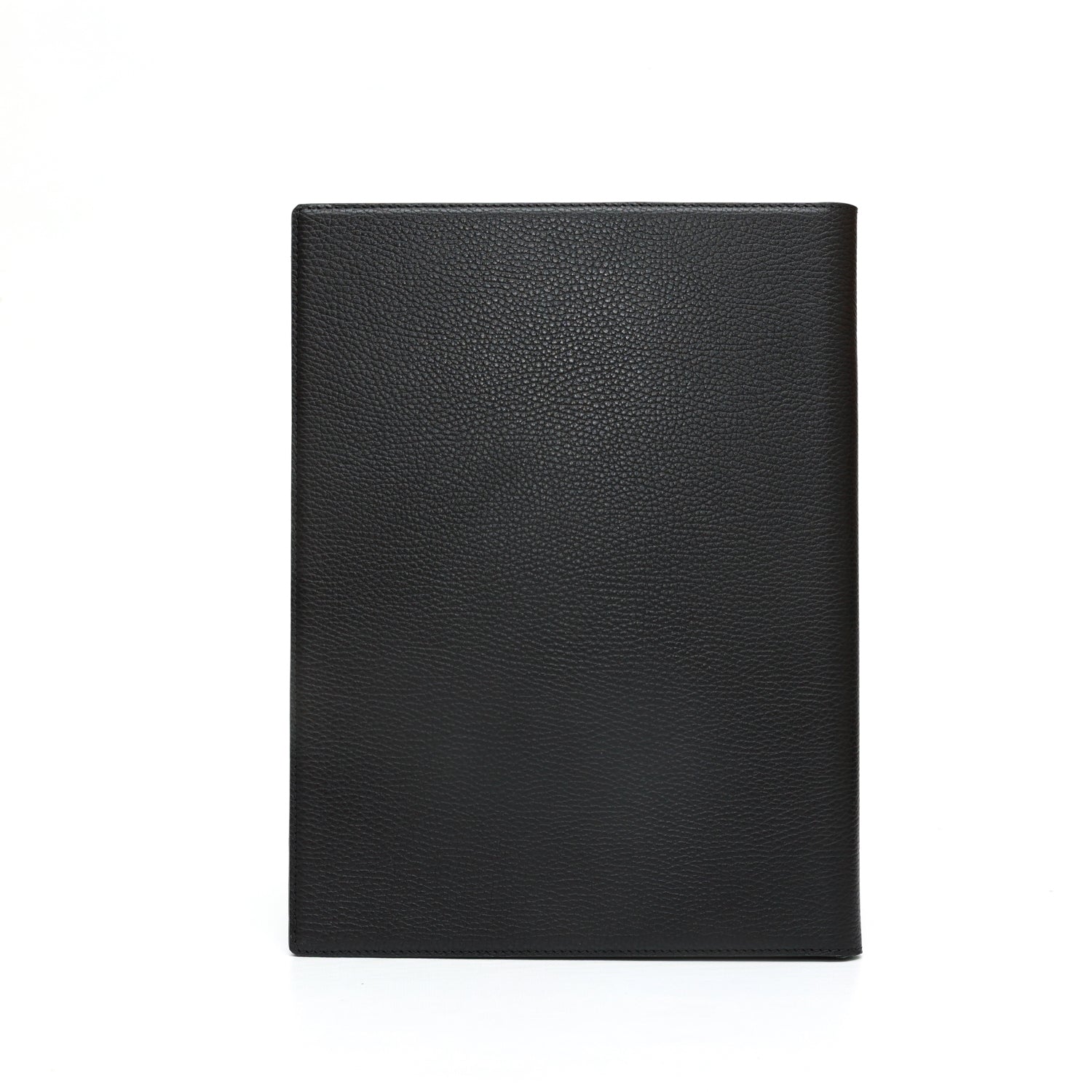 Portablocco formato A4 in pelle martellata nero. Prodotto a mano da Pianigiani bags