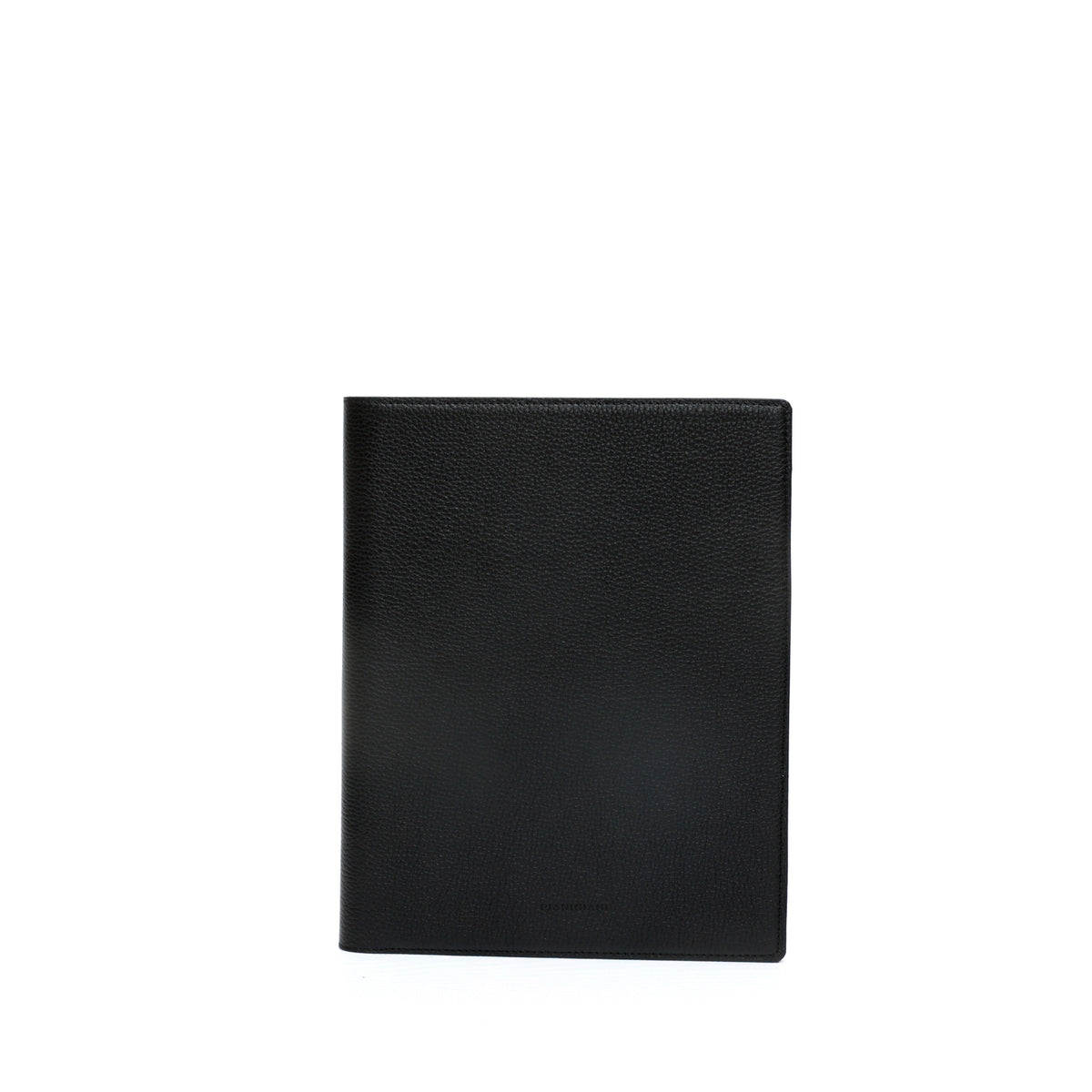 Portablocco formato A5 in pelle martellata nero. Prodotto a mano da Pianigiani bags
