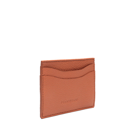 Portacarte in pelle martellata burro,con 4 tasche prodotto da Pianigiani bags