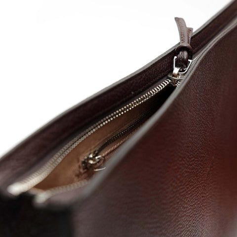 Document Case in Chocolate Leather