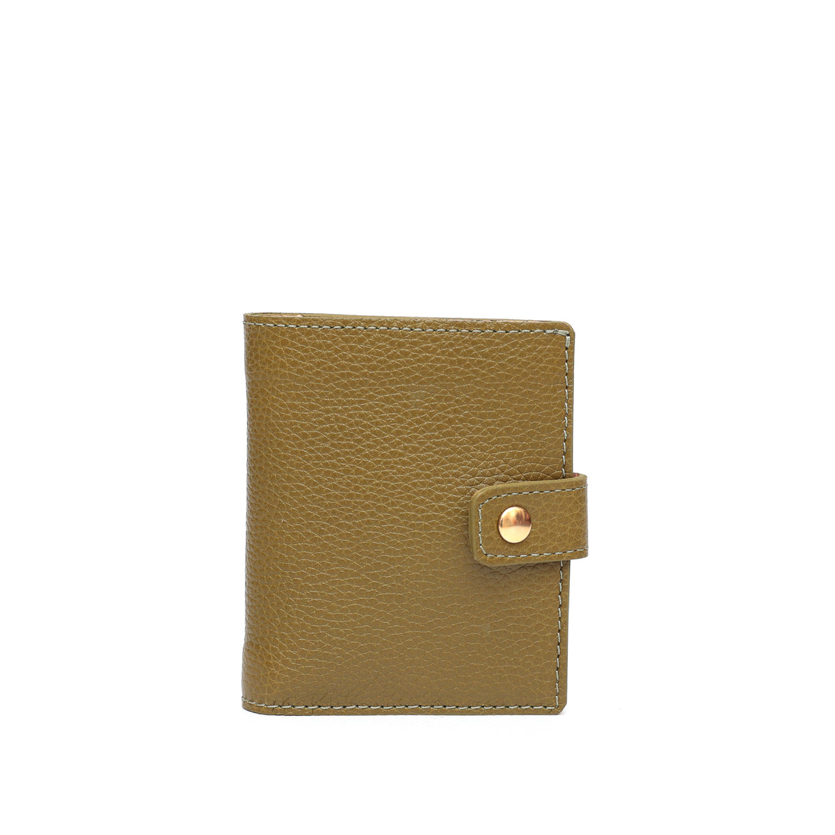 Portafoglio Cara in pelle martellata verde oliva prodotto da Pianigiani bags