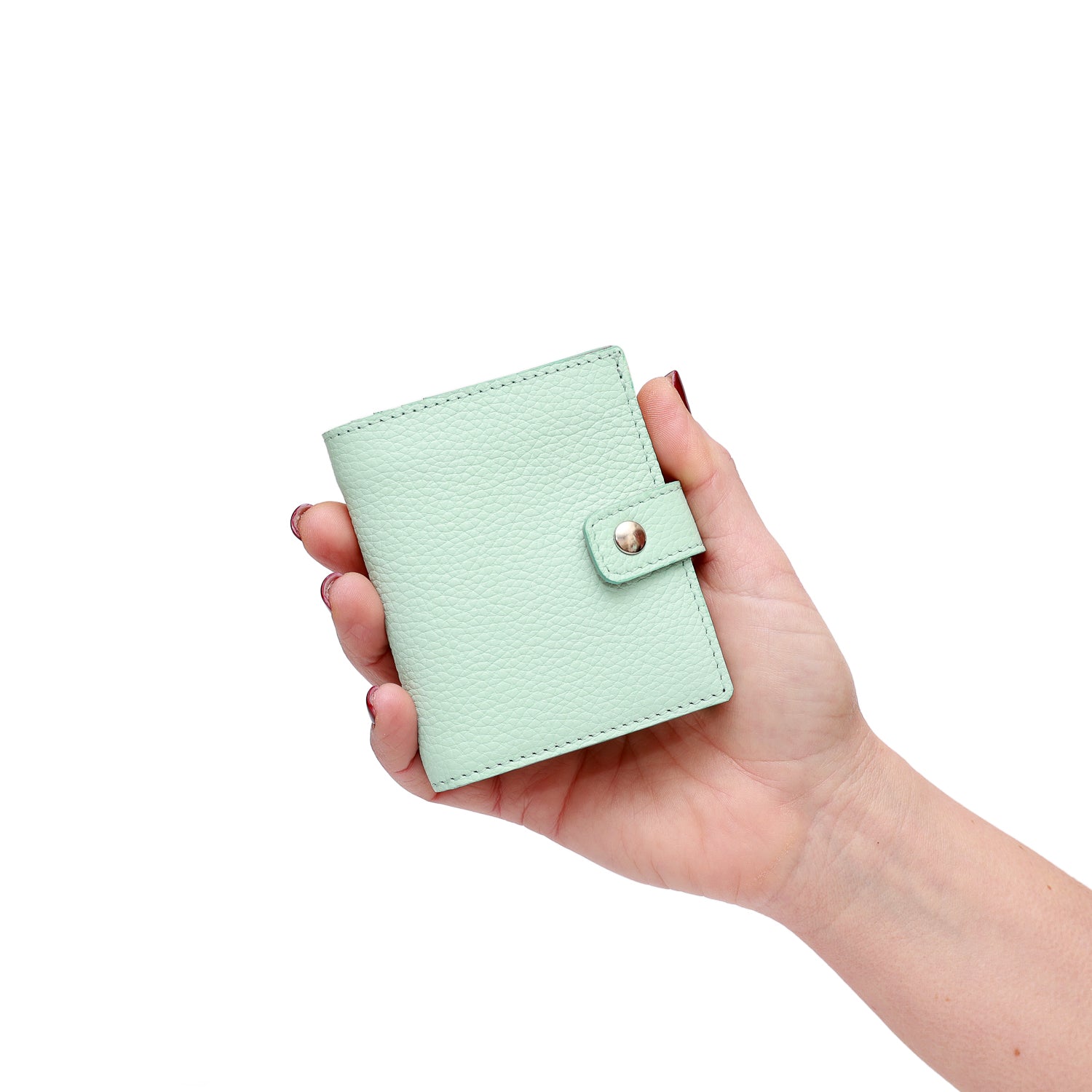 Portafoglio Cara in pelle martellata acquamarina,prodotto da Pianigiani bags