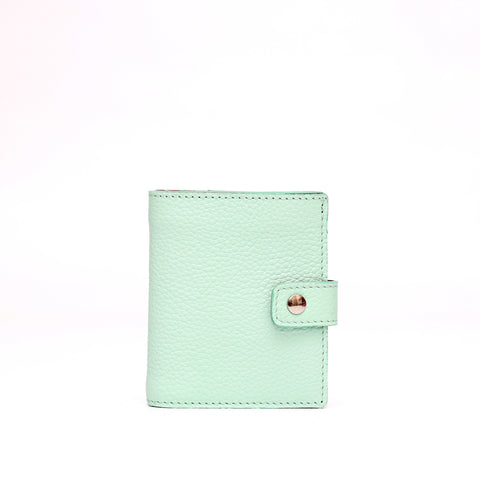 Portafoglio Cara in pelle martellata acquamarina,prodotto da Pianigiani bags