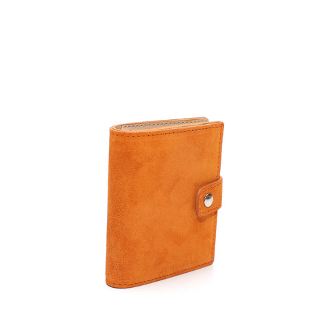 Portafoglio Cara in pelle scamosciata arancio prodotto da Pianigiani bags