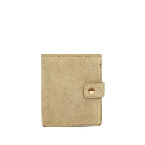 Portafoglio Cara in pelle scamosciata beige prodotto da Pianigiani bags