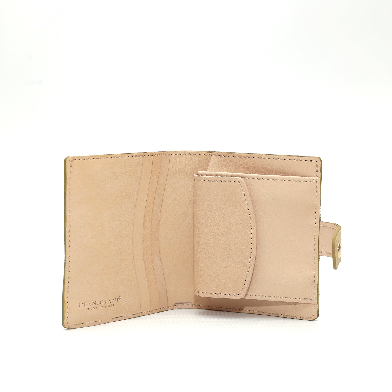 Portafoglio Cara in pelle scamosciata beige prodotto da Pianigiani bags