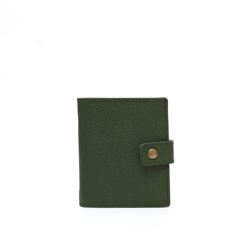 Cara Wallet in Green leather