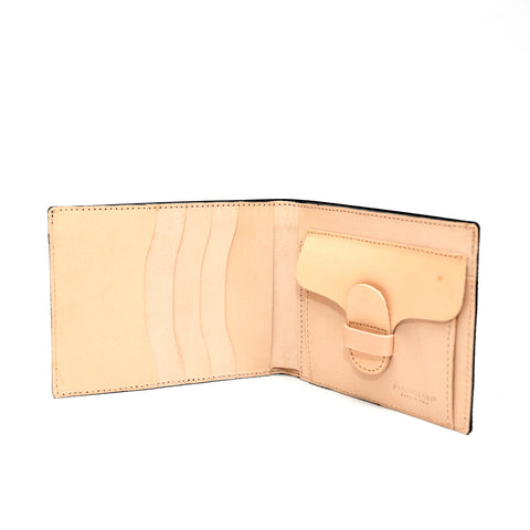 Portafoglio blu con portamonete