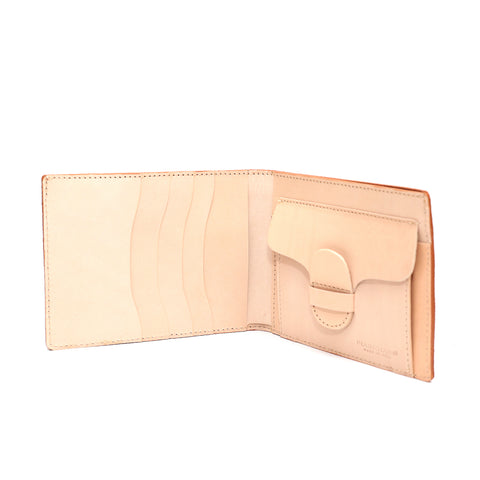 Portafoglio marrone con portamonete