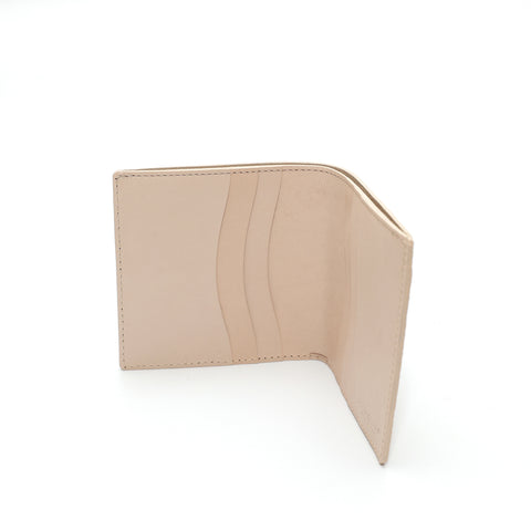 Portafoglio da uomo in pelle martellata beige con spazio per banconote, 6 carte di credito, documenti , prodotto da Pianigiani Bags