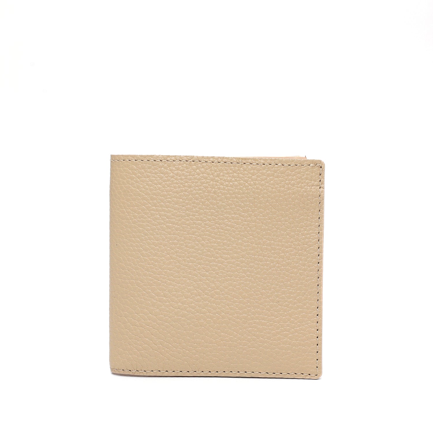 Portafoglio da uomo in pelle martellata beige con spazio per banconote, 6 carte di credito, documenti , prodotto da Pianigiani Bags.