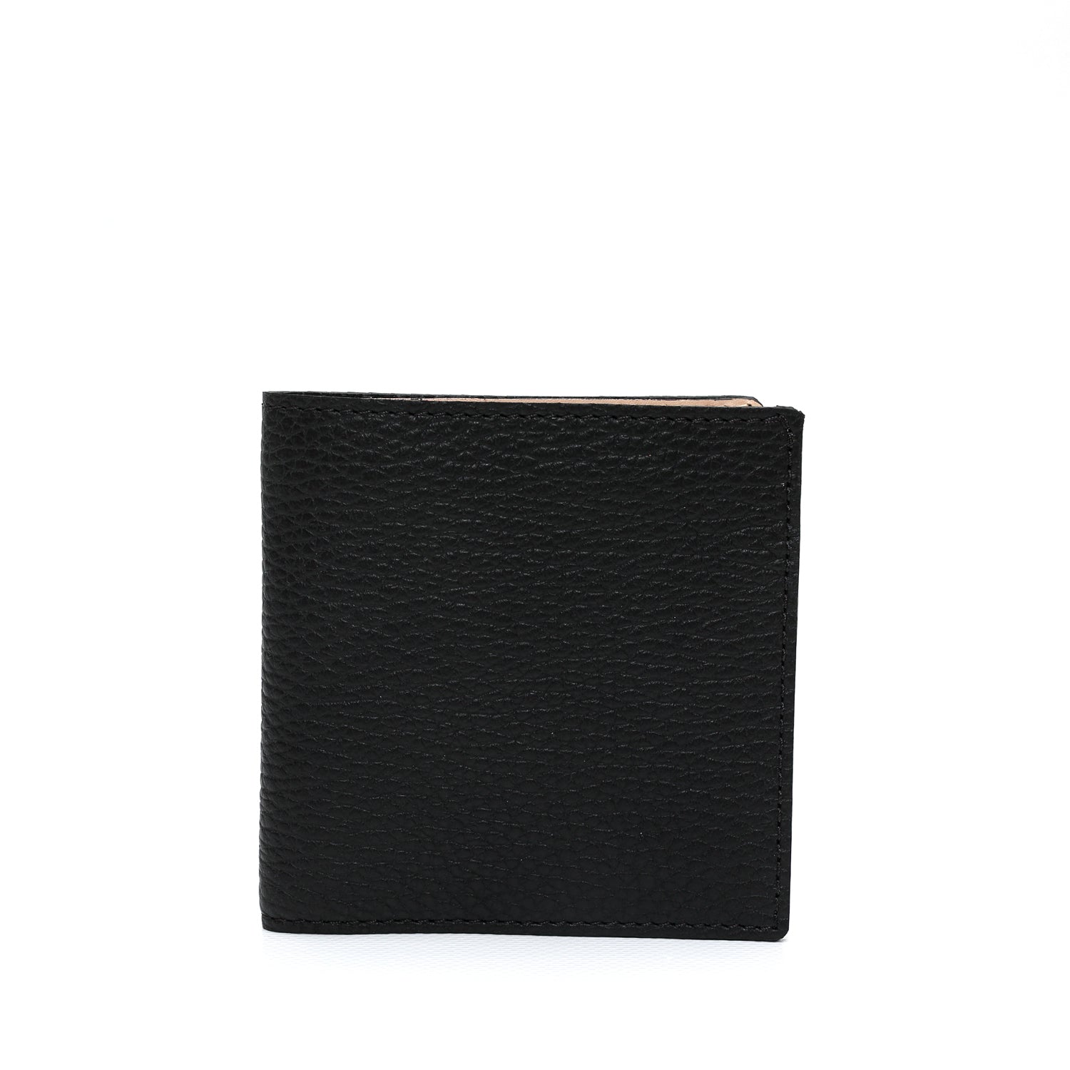 Portafoglio da uomo in pelle martellata nera con spazio per banconote, 6 carte di credito, documenti , prodotto da Pianigiani Bags.