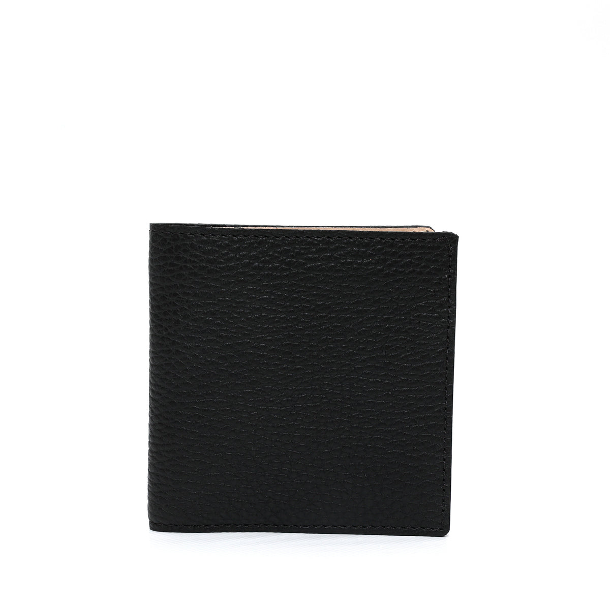 Portafoglio da uomo in pelle martellata nera con spazio per banconote, 6 carte di credito, documenti , prodotto da Pianigiani Bags.